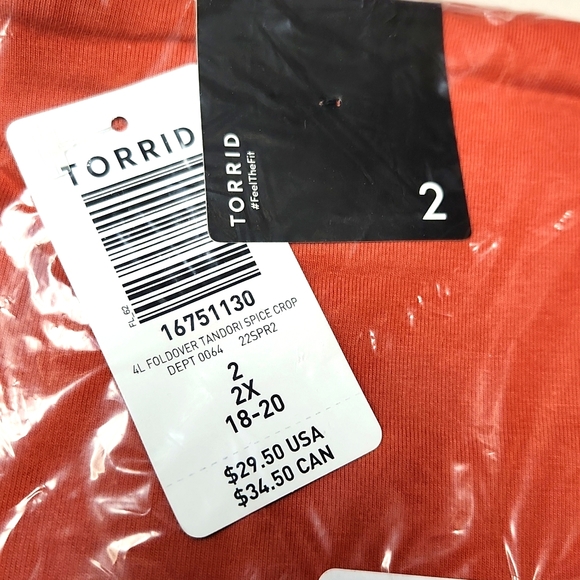 ❤️NWT VINTAGE TORRID LEGGING - FOLDOVER - CROP - HIGH WAIST - PREMIUM OPAQUE - Picture 7 of 12